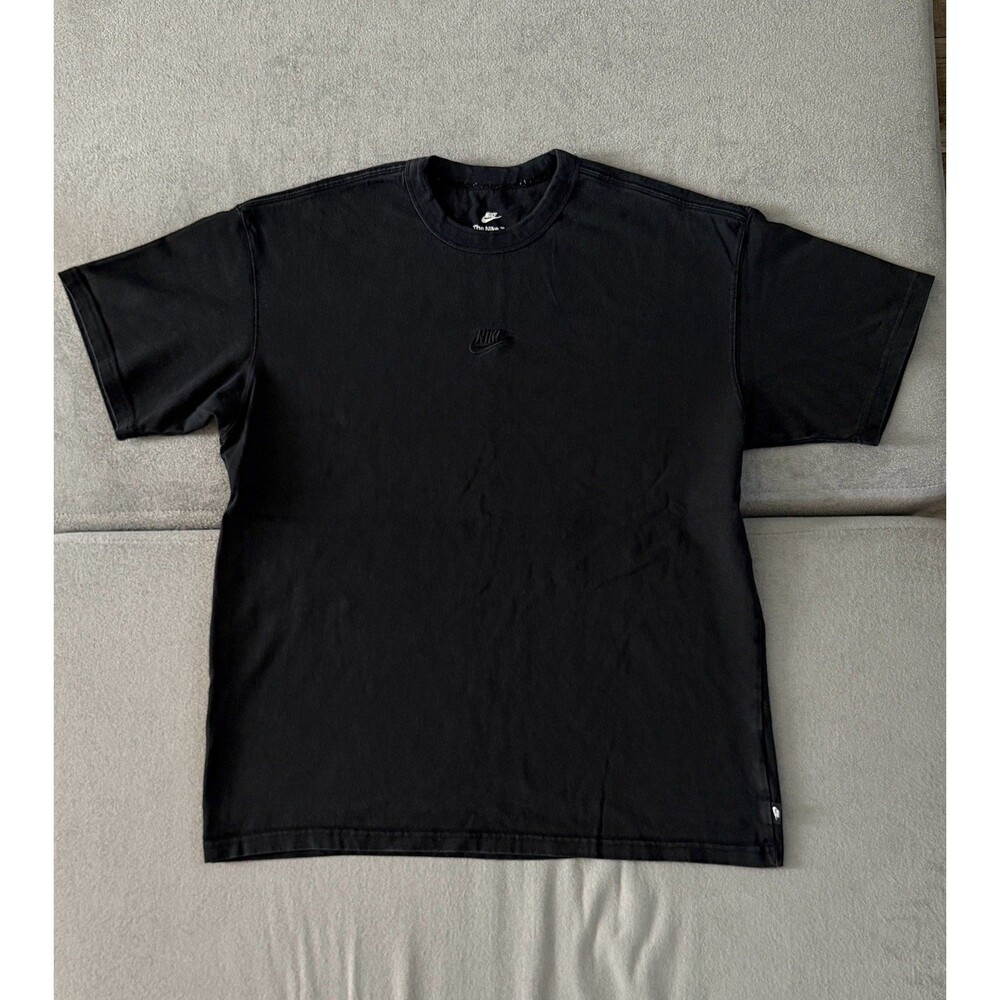 Nike Mens Loose Fit T-Shirt Embroidered Center Swoosh Black Size Large